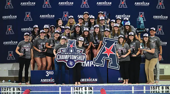 The Rice women’s swimming and diving team
